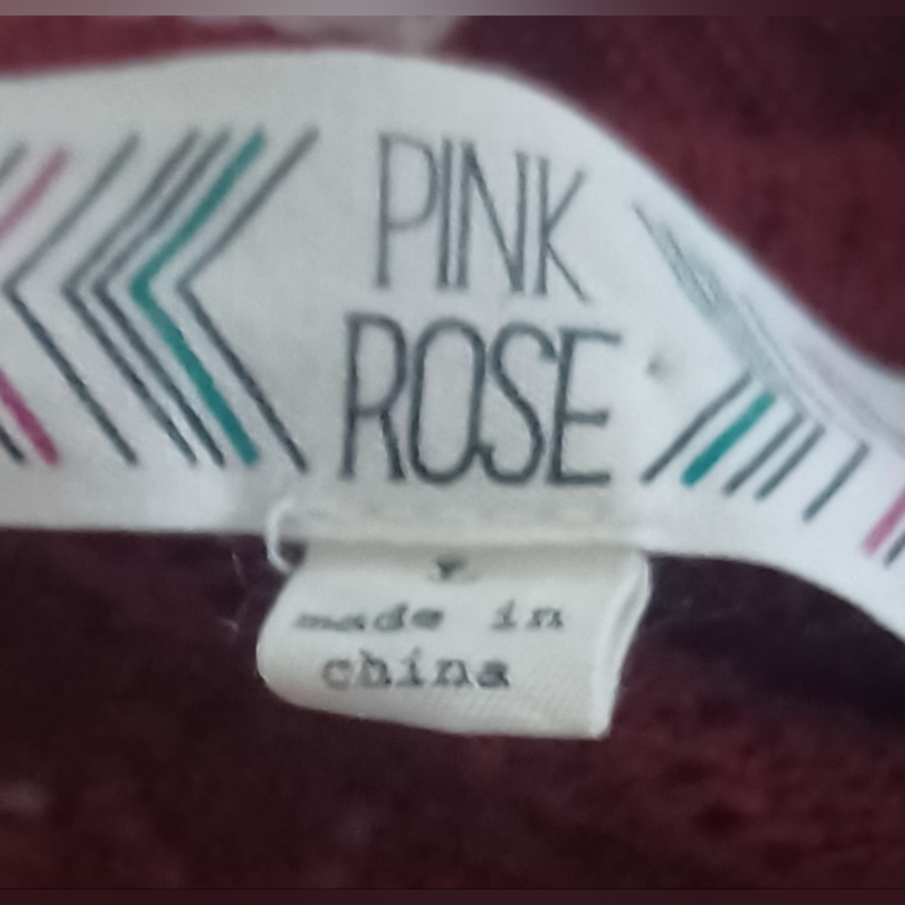 "Pink Rose" Open‑Front Sweater – Size Large - Picture 8 of 8